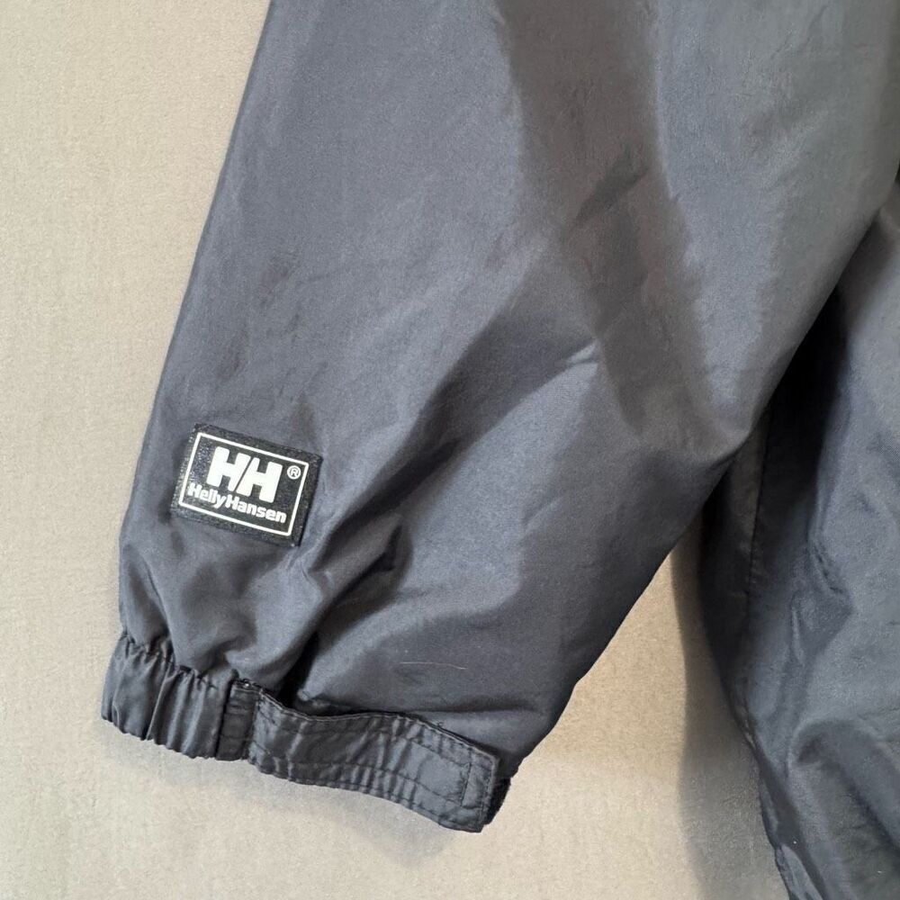 Helly Hansen Black Packable Zip Up Jacket Size La… - image 4